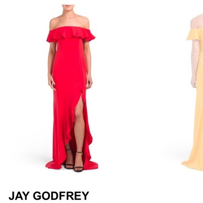 jay godfrey red gown