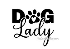 Dog Lady Decal Sticker Cute Gift for Dog Lover Car Window Laptop Quality Vinyl