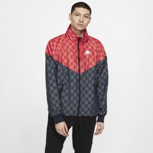 nike windrunner red and black