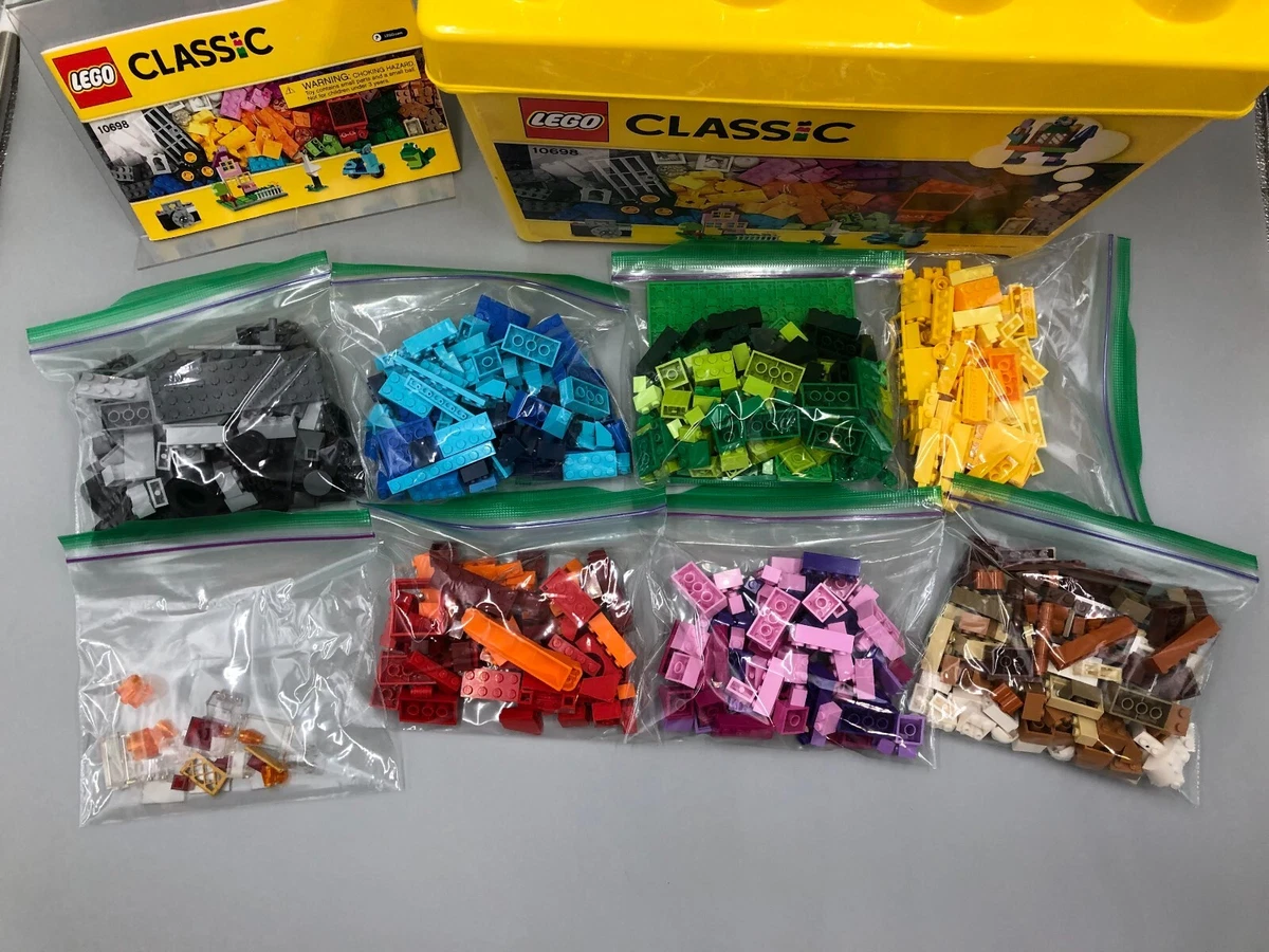 Lego Classic Large Creative Brick Box, 10698, Complete w/Manual & Bin