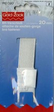Haberdashery Gold Prong SKU 992 020 - Bra Closure - 20mm - White