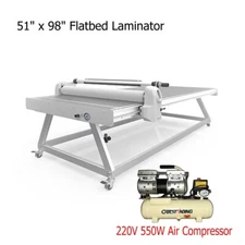 51 x 98in Flatbed Lamination Table All Size Prints and Kinds of Board Laminator