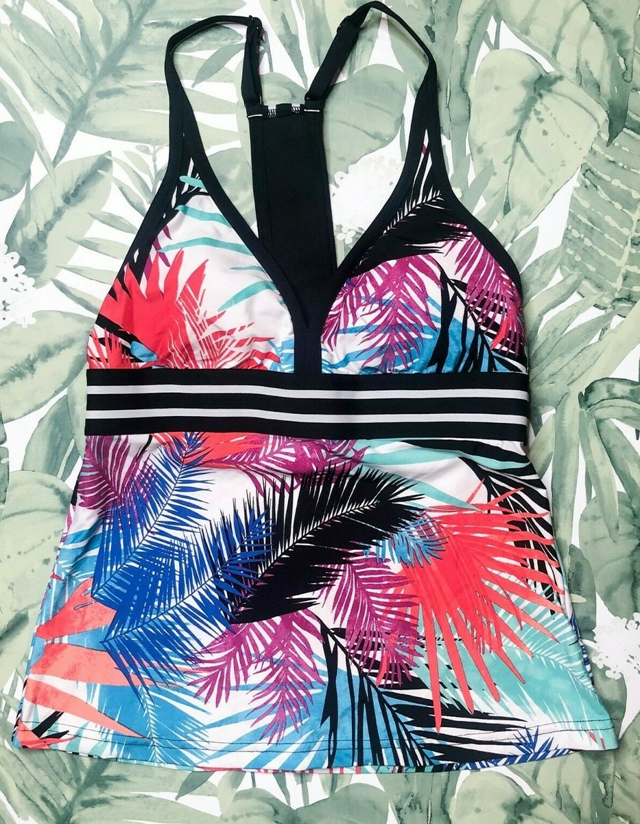 NEW NWT JAG TROPICAL TANKINI SWIM SUIT TOP ADJUSTABLE STRAPS