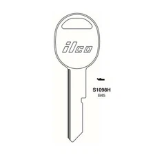 ILCO Replacement Uncut Key Blank for GM - B45 - GM-12E (10 Pack)