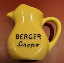 Berger Sirops Krug C-8 gelb, 17 cm Keine Beschädigungen, Made in France