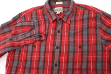 J Crew Shirt Mens Large double brushed mid weight flannel Slim Long Sleeve Plaid