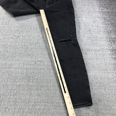 KSubi Jeans Womens 29 Spray On Hell Cat Ripped Raw Hem Skinny