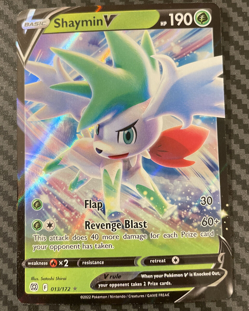 Shaymin V 13-172 SWSH Brilliant Stars Holo Ultra Rare Pokemon Card