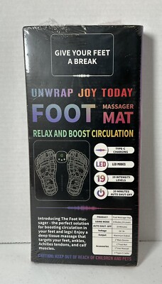 Unwrap Joy Today with Foot Massager Mat Relax and Boost Circulation - New