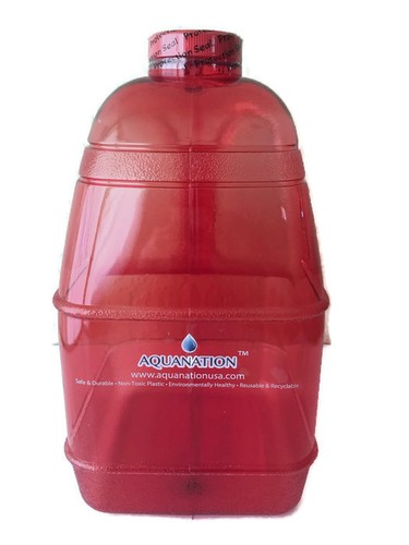 1 Gallon BPA FREE Alkaline Gym Yoga Workout Plastic Drinking Water Bottle Jug - Picture 9 of 26