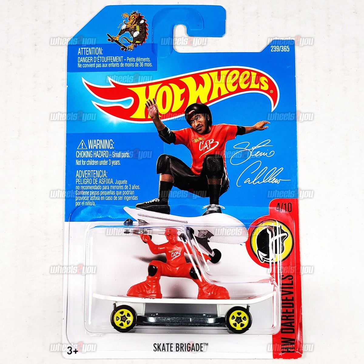 2017 Hot Wheels SKATE BRIGADE #239 Steve Caballero - HW Daredevils