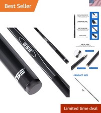 58" Professional 2-Piece Fiberglass Pool Cue in Multiple Weights  Colors