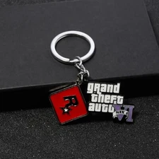 GTA VI Grand Theft Auto 6 Metal Keychain Rockstar Games