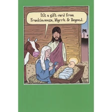 Gift Frankincense Myrrh and Beyond Box of 12 Funny Christmas Thank You Cards