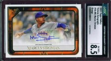 2021 Topps Gallery Veteran Autographs MARCUS STROMAN Mets 7/25  CGC 8.5 auto /10