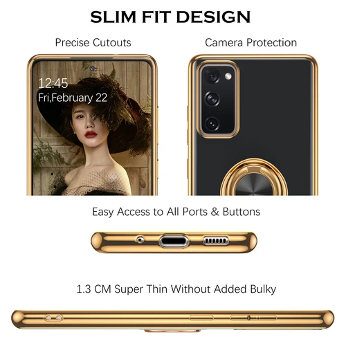 For Samsung Galaxy S20 FE 5G Case Shockproof Heavy Duty Ring Stand Cover - Picture 6 of 8