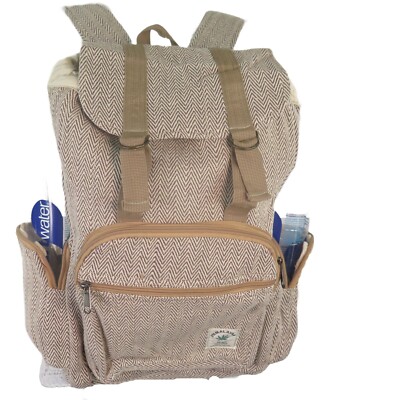 Hemp Backpack|Natural|THC Free| Eco Friendly|Free of Toxic Chemicals|ॐ