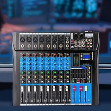 8 Kanal Audio Mixer Aufnahme Mischpult Blueto...