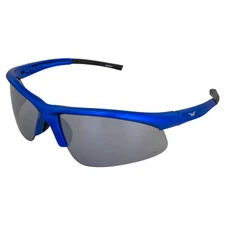 Global Vision Eyewear Ambassador Safety Sunglasses Blue Frame w/ Blue Flash