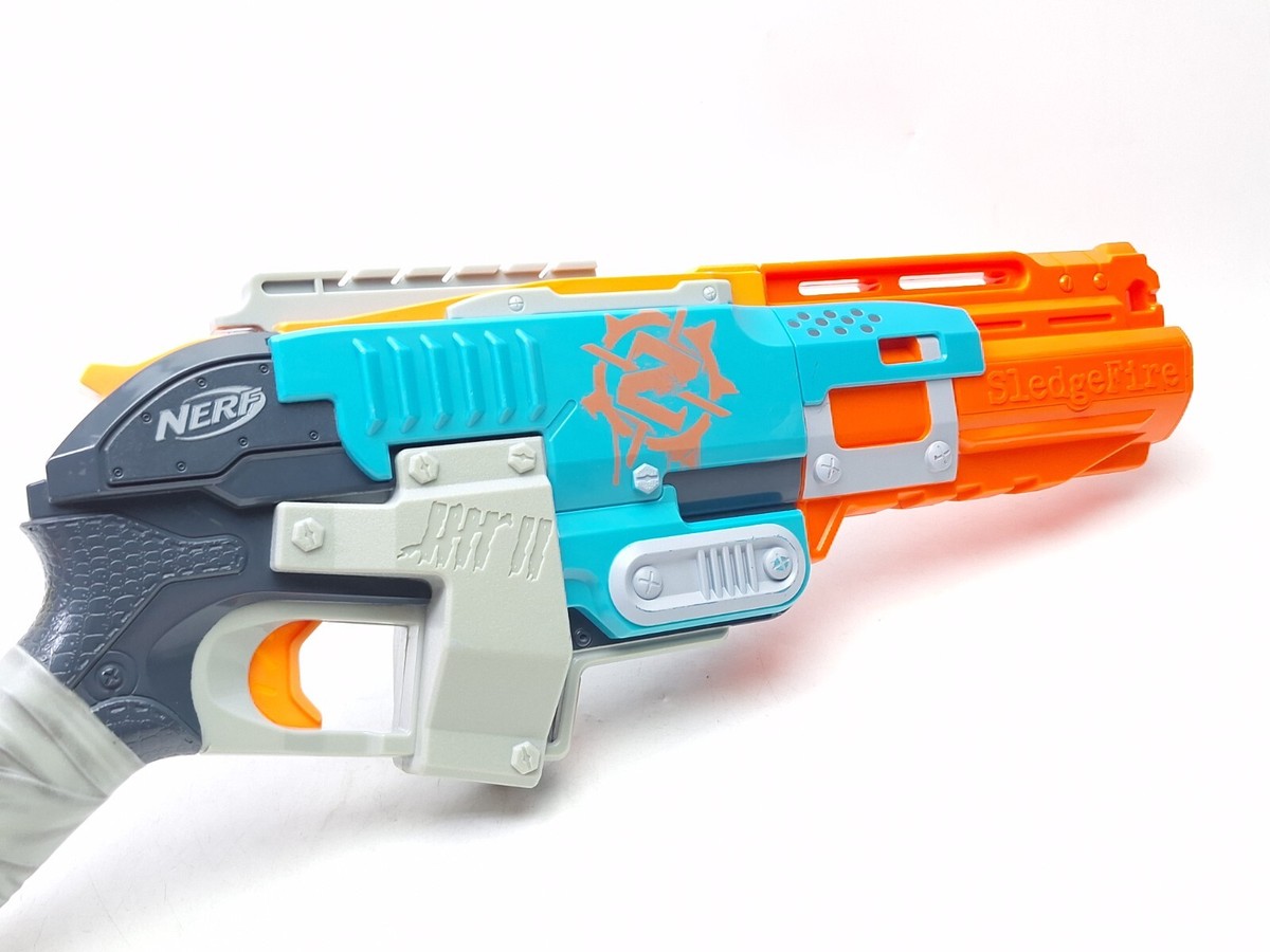 NERF Zombie Strike SledgeFire スレッジファイア NERF Zombie Strike Sledgefire Blaster Tested w/AMMO | eBay