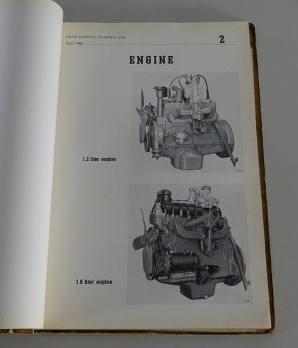 Manual De Taller Ford Taunus 12 M Tipo G13 / G4B Globo Desde 04/1960 - Imagen 4 de 8