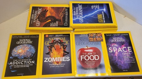 National Geographic Magazine Lot of 8 Random Picks for Collecting Craft Collages - Afbeelding 2 van 2