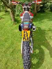 KTM EXC REG PLATE GASGAS EC ECF HUSQVARNA TE FE  FLEXIBLE REG PLATE ENDURO PLATE