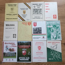 English Club Rugby Union Programmes 'W - Z' 1950 - 2015