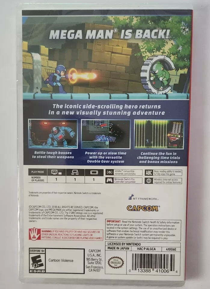 Mega Man + X + Zero/ZX + Battle Network + 11 Switch New Game
