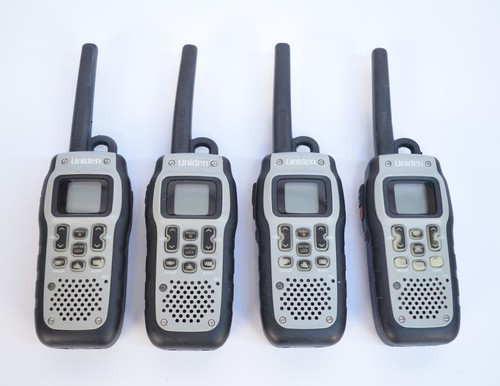 Lot of (4) Uniden GMR5095-2CKHS 50-Mile Submersible Two-Way Radio FRS/GMRS