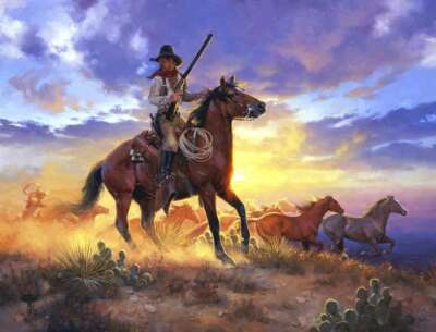 Carrelage mural carrelage céramique dosseret Sorenson Southwest cowboy