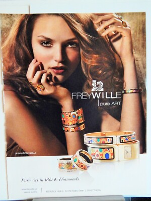 FREY WILLE FINE JEWELRY BEVERLY HILLS ORIG  VTG 2012  ADVERTISEMENT