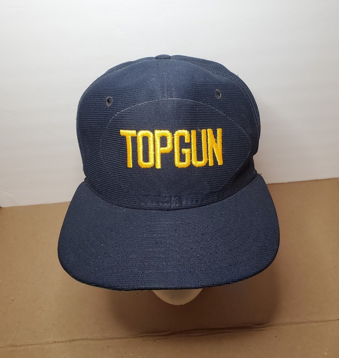 Vintage New Era Top Gun Black Pro Model Snapback Hat … Gem