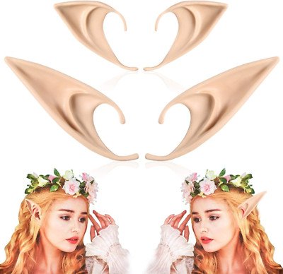 Fairy Pixie Elf Ears - Cosplay Soft Pointed Ears Elven Masquerade Vampire Fairy 