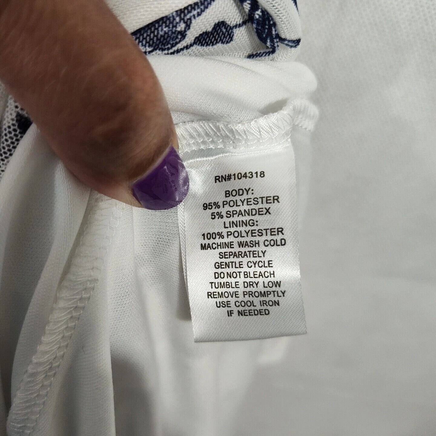 VETEMENTS Maxi abito donna 101 Ocean Parkway bianco blu floreale trasparente taglia S Surplice