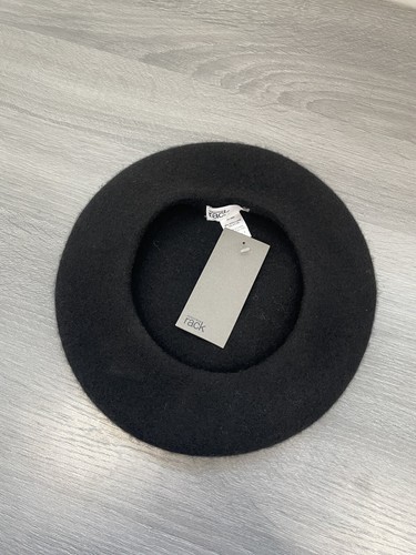 Nordstrom Rack Black Classic Felt Wool Beret - Picture 3 of 4