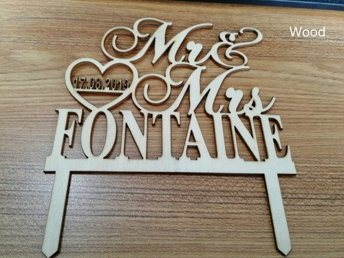 Personalized Country Cowboy Wedding Cake Topper Western Kissing Couple Rustic - Picture 7 of 9