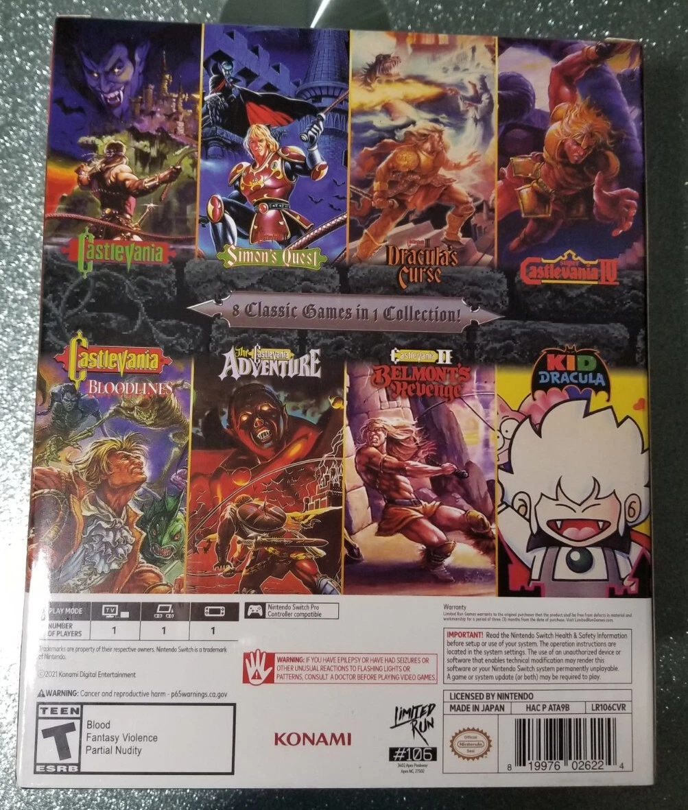 NEW Castlevania Anniversary Collection Ultimate Edition Switch