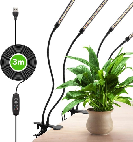 plant lights for indoor growing full spectrum 4 leads clip grow lamp - Picture 6 of 6