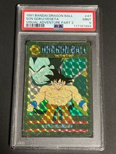 Dragon Ball Carddass Visual Adventure Part 2 No.47 PSA 9 Goku Vegeta Kira Card