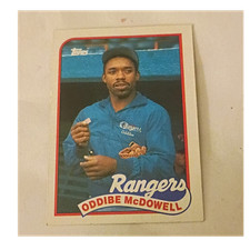 Topps 1989 Oddibe McDowell #183 Texas Rangers Baseball Card Base Set MLB