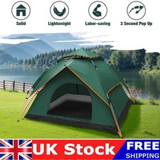 3-4 Man Automatic Instant Double Layer Pop Up Camping Hiking Tent Waterproof