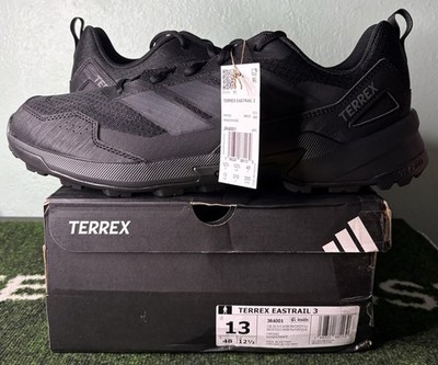 US Men's 13 - Adidas TERREX Eastrail 3 ''Core Black Carbon'' JR4001, Hiking Shoe