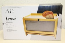 AH Bambus Brotkasten Holz mit Schneidebrett Neu Rechnung MwSt
