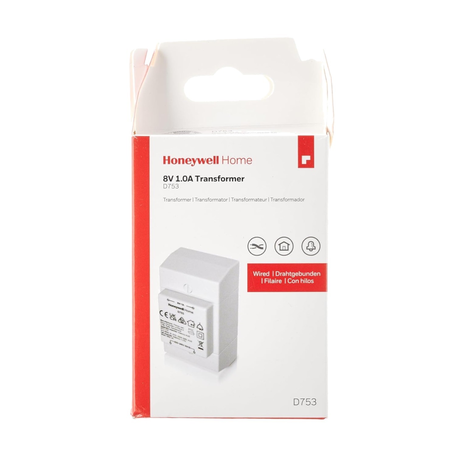 Transformateur 8V Honeywell D753 alimentation stable sans coupure pour carillon