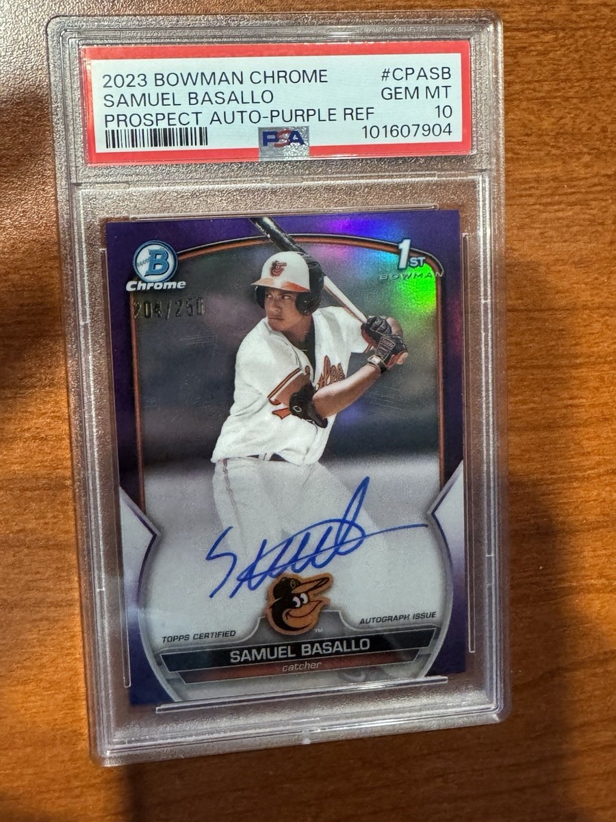 2023 Bowman Chrome - Samuel Basallo Purple Refractor 1st Bowman 