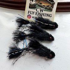 X3 Black Candy Trout Streamer Articulated Weighted Dumbbell Eyes 6-7cm Barbless