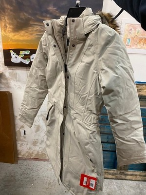 Women's North Face Artic Down Parka - RTO Granite/Bluff/Tan Size XS