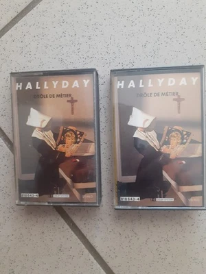 JOHNNY HALLYDAY 1 lot de 2 k7 différentes drole de métier PHILIPS - Photo 1/2