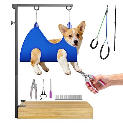 ALLPETS&CO Portable Foldable Dog Grooming Arm Kit: Adjustable 27''-40'' with He...